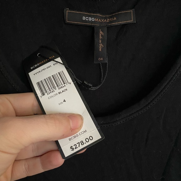 Bcbg black dress new with tags size 4 - Picture 3 of 3